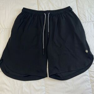 Men’s FlexLiving Athletic Gym Shorts Black Large